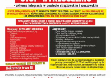 „STOP WYKLUCZENIU- aktywna integracja w powiecie strzyżowskim i rzeszowskim”