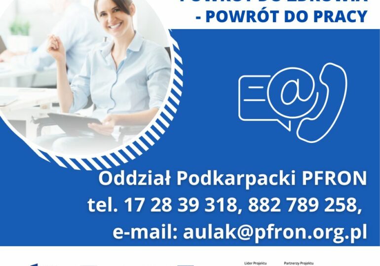 „Wypracowanie i pilotażowe wdrożenie modelu kompleksowej rehabilitacji umożliwiającej podjęcie lub powrót do pracy"