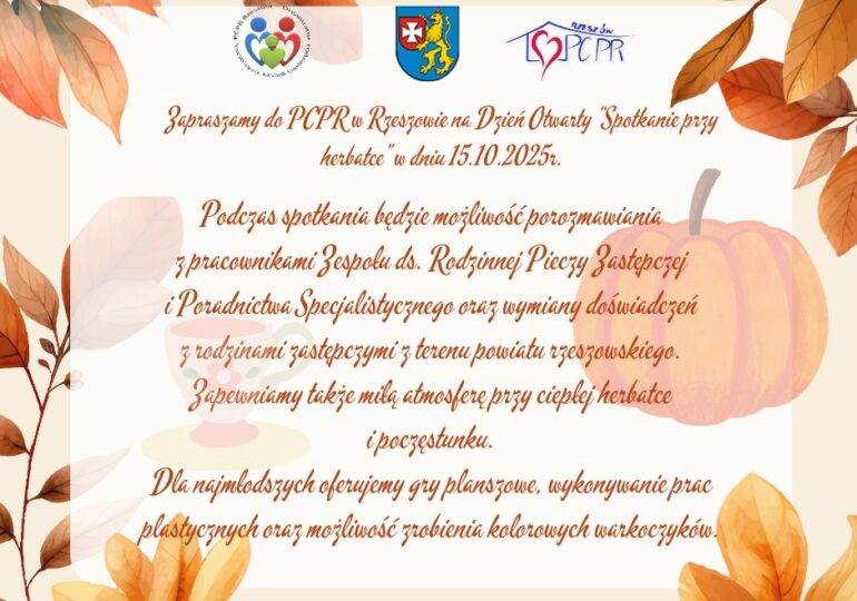 Dzień otwarty "Spotkanie przy herbatce"