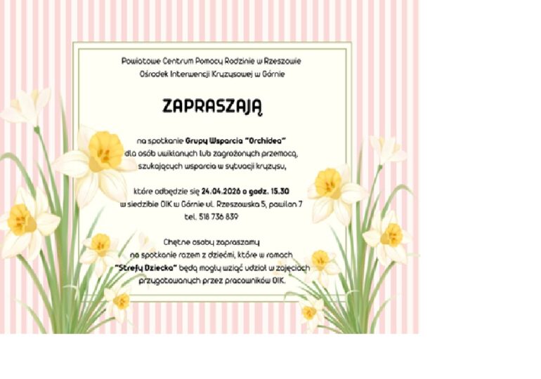 Spotkanie Grupy Wsparcia “Orchidea”