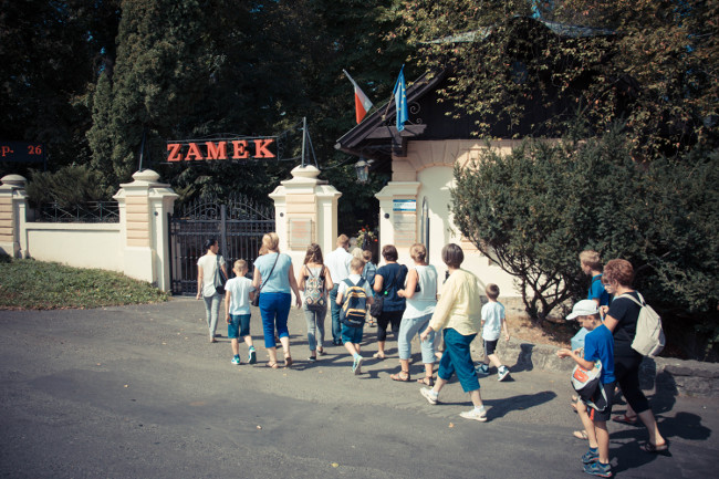 Wejście na teren Zespołu Zamkowo-Parkowego w Krasiczynie