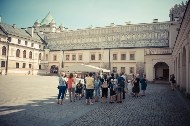 Dziedziniec Zamku w Krasiczynie