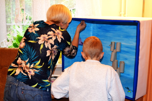 Zdjęcie z zajęć plastycznych