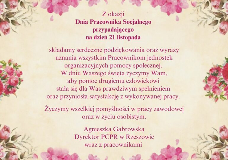 DZIEŃ PRACOWNIKA SOCJALNEGO