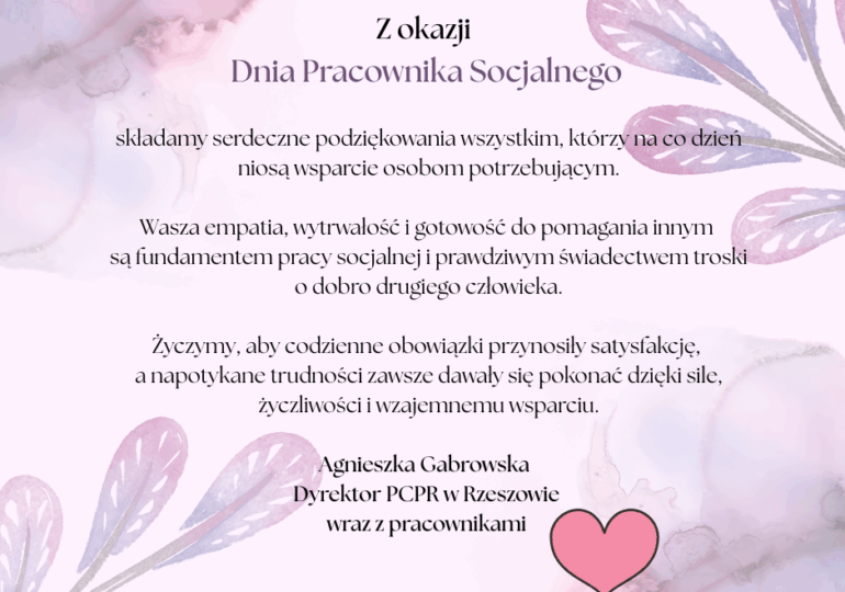 Dzień Pracownika Socjalnego