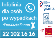 Infolinia dla osób po wypadkach Fundacja Forani numer telefonu 22 102 16 16