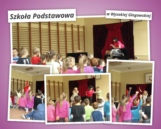 Uczniowie Szkoły Podstawowej w Wysokiej Głogowskiej